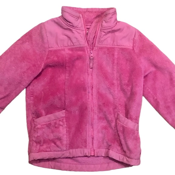 Pink fleece jacket, medium 7/8 - Picture 3 of 7